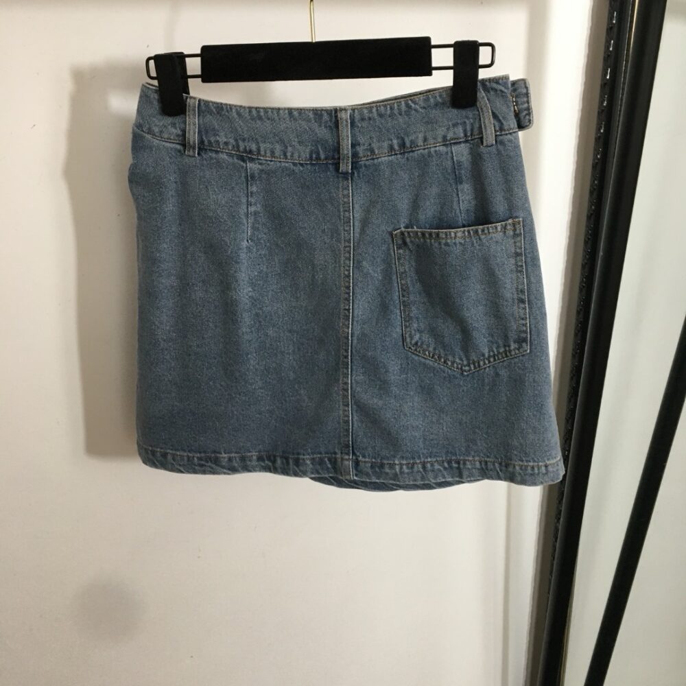 LWE. Denim logo skirt (preorder) - Image 6