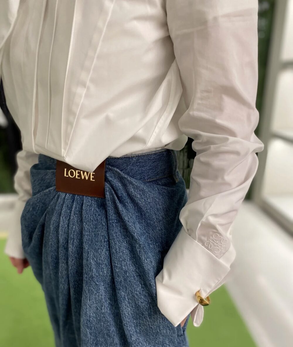 LWE. Denim logo skirt (preorder) - Image 2