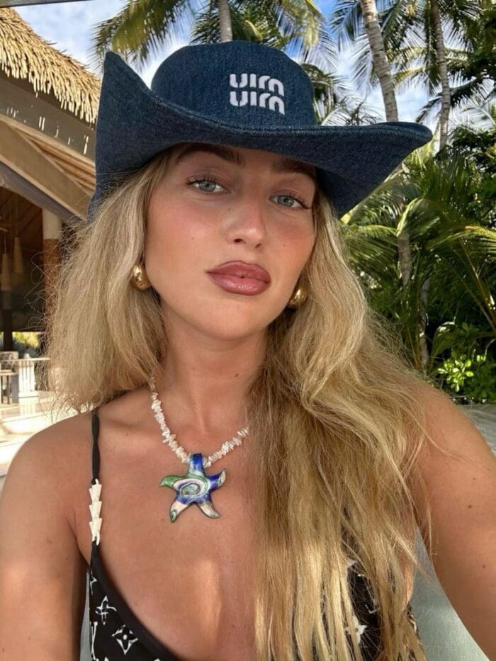 DENIM cowboy hat (in stock )