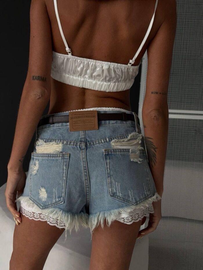 AW. Shorts Denim logo jeans (preorder)