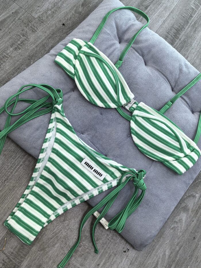 Miu green swimsuit S-XL (preorder)